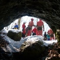 Taki widok na ekipę z otworu Jaskini w Zielonej Gorze 3330730P3330728